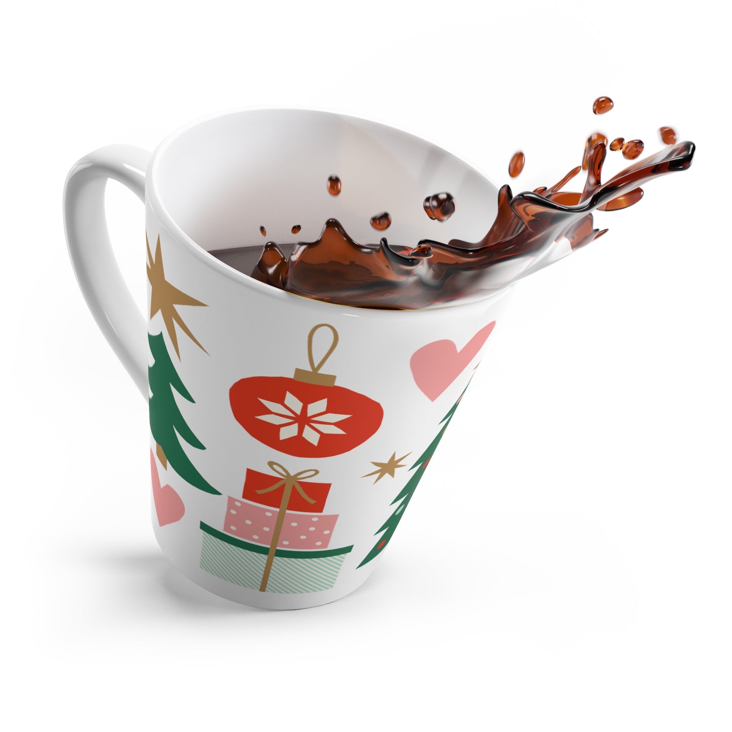 Cute Christmas Mug – Holiday Latte Coffee Cup