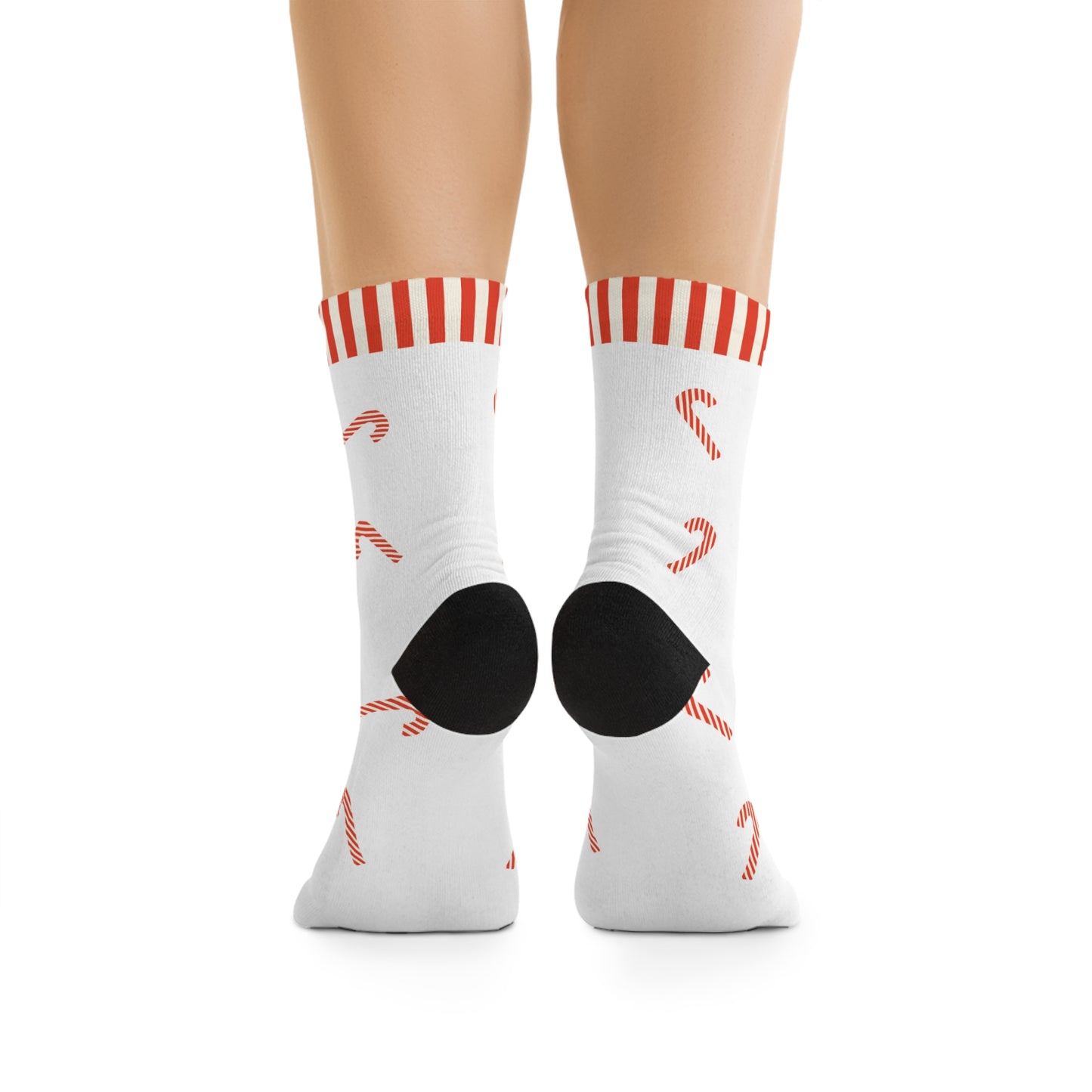 Christmas Candy Cane Festive Socks