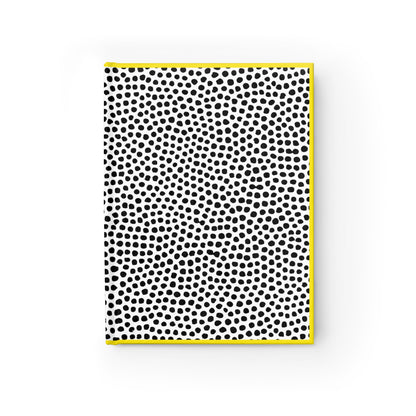 Minimal Black & White Dot Blank Notebook Journal