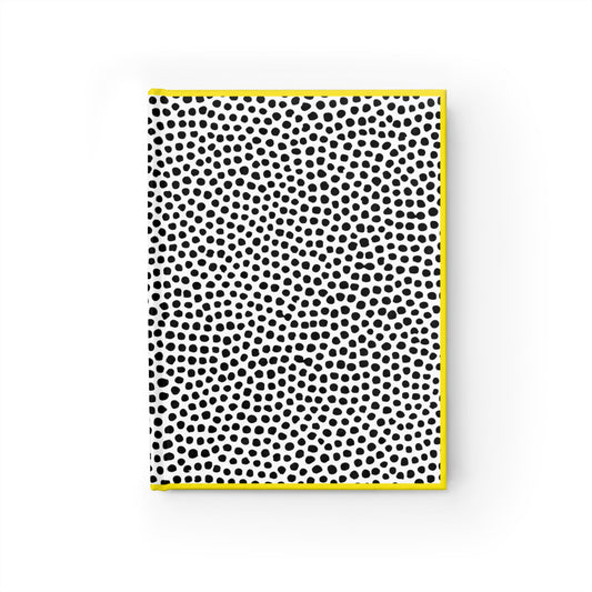 Minimal Black & White Dot Blank Notebook Journal