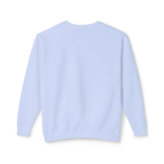 Create Calm 100% Cotton Crewneck Sweatshirt - Pastel Blue