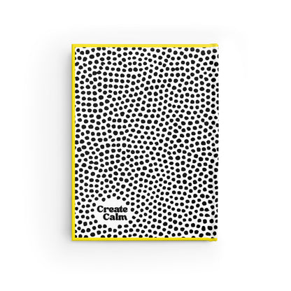 Minimal Black & White Dot Blank Notebook Journal