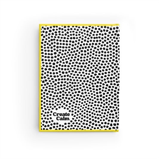 Minimal Black & White Dot Blank Notebook Journal