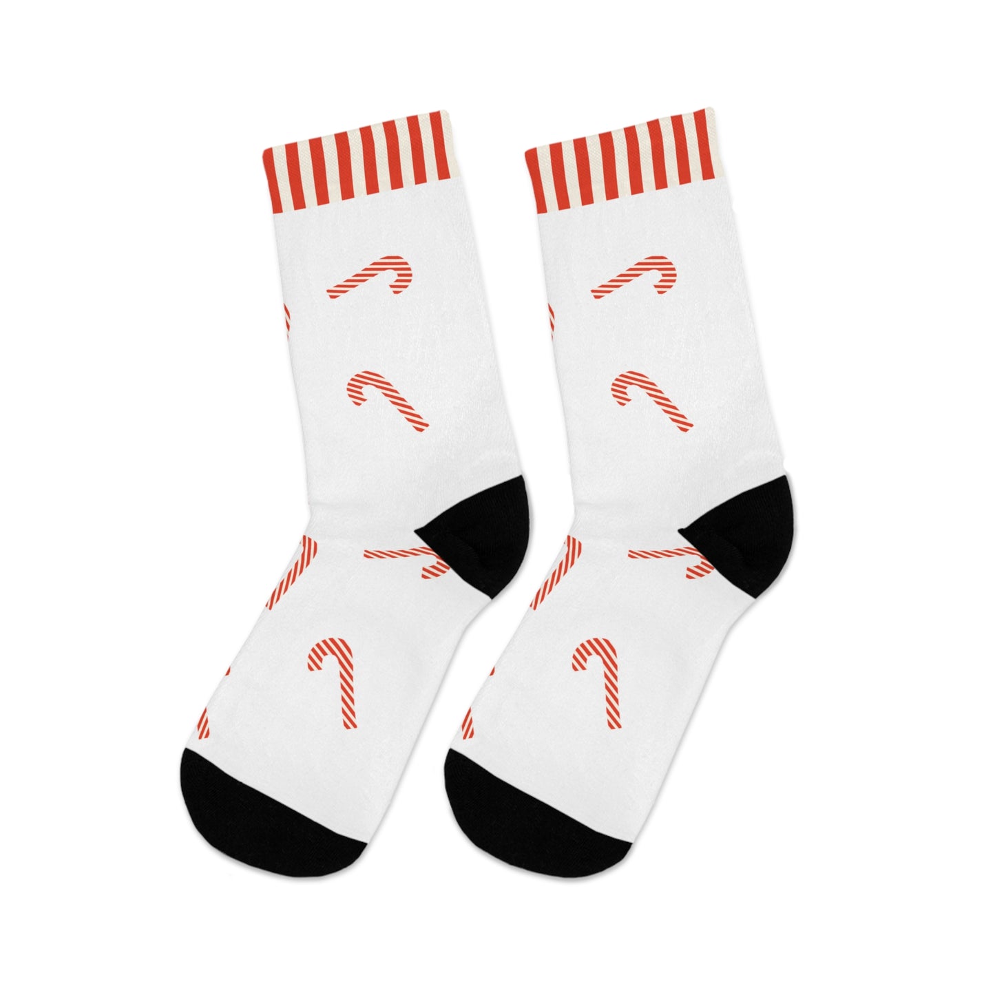 Christmas Candy Cane Festive Socks