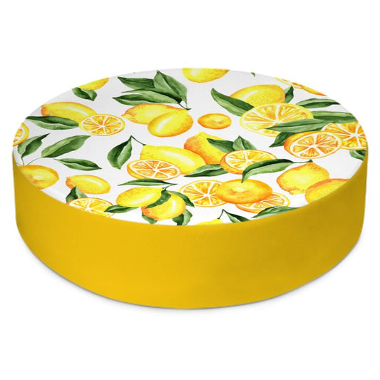 Lovely Lemons Round Floor Cushion