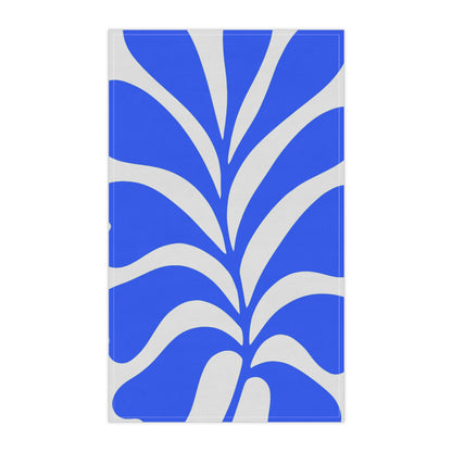 Matisse Inspired Blue Abstract Cotton Tea Towel