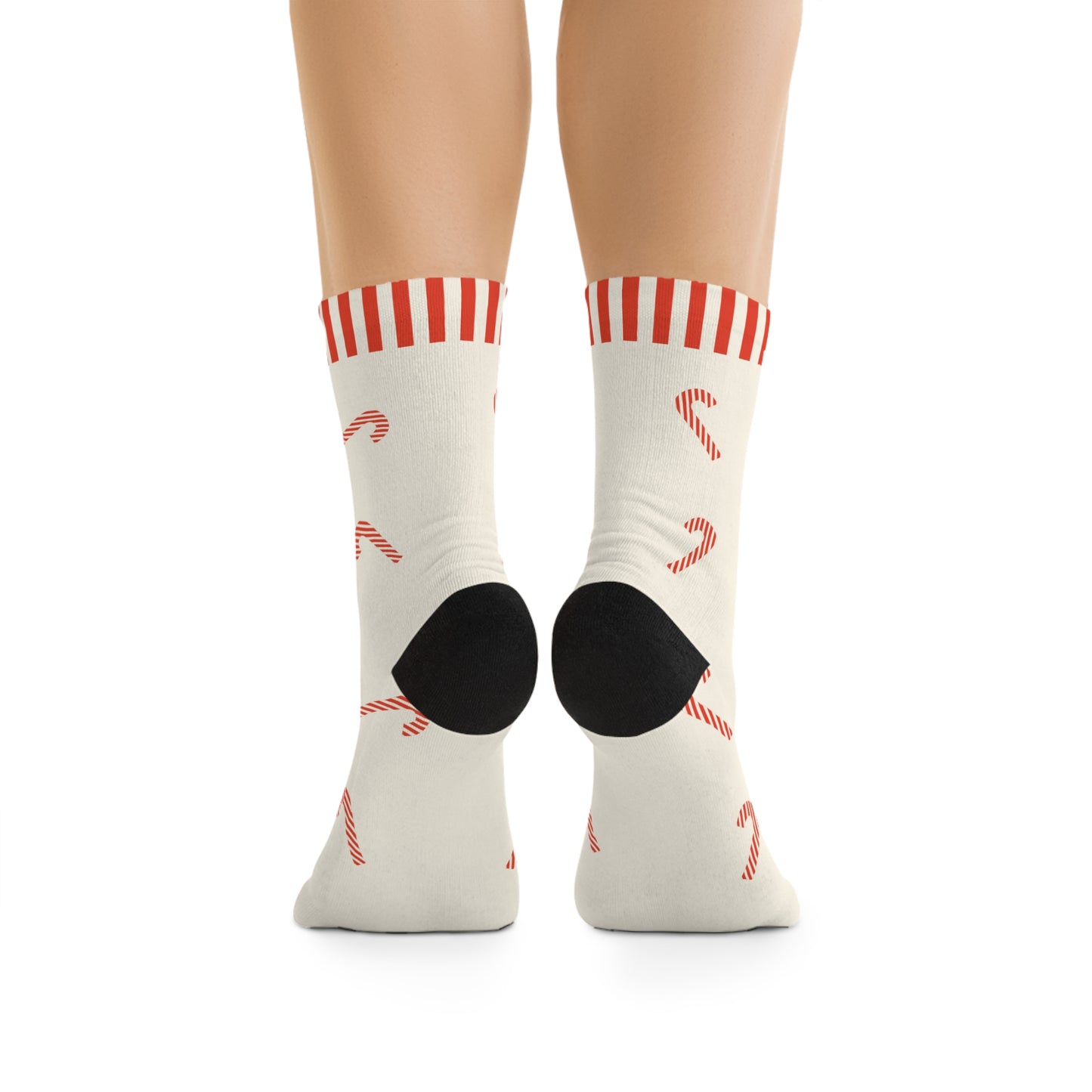 Christmas Candy Cane Festive Socks