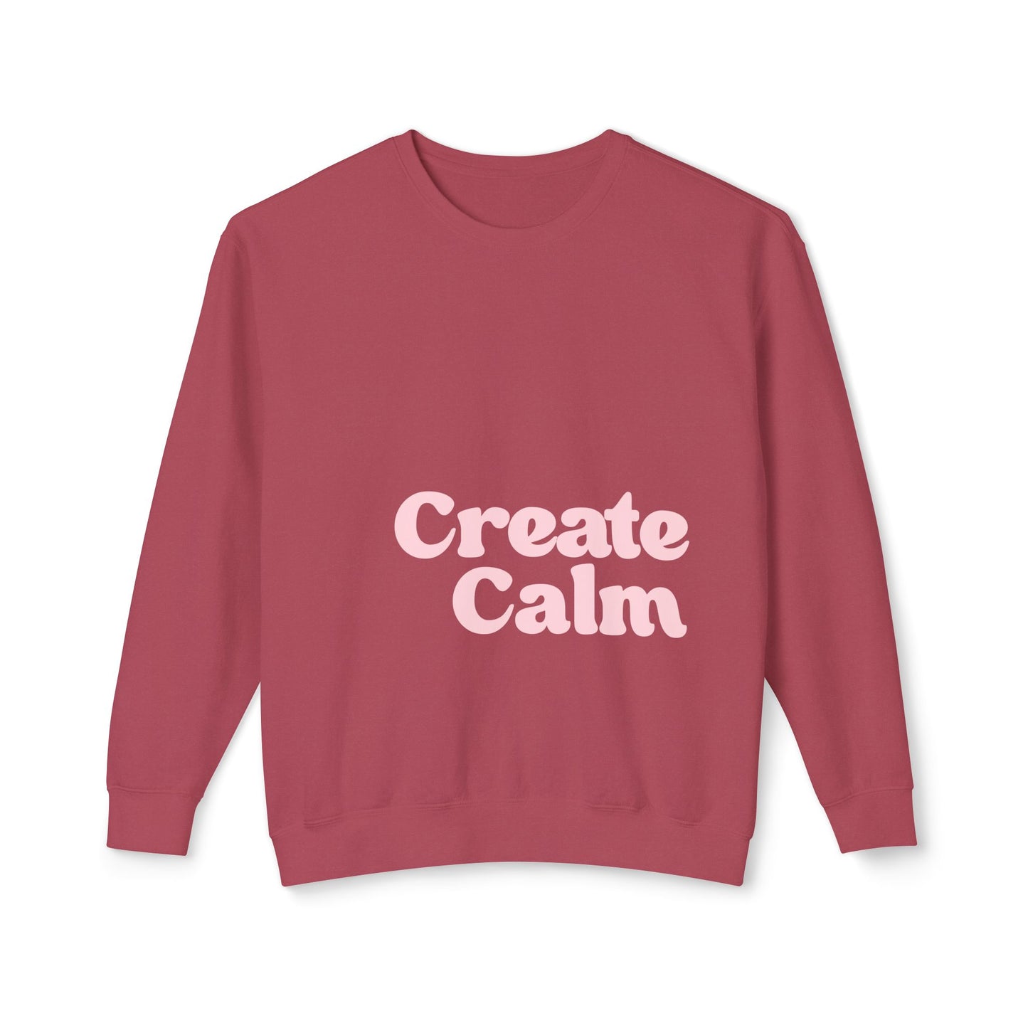 Create Calm 100% Cotton Sweatshirt - Pinks