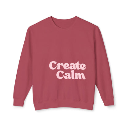 Create Calm 100% Cotton Sweatshirt - Pinks