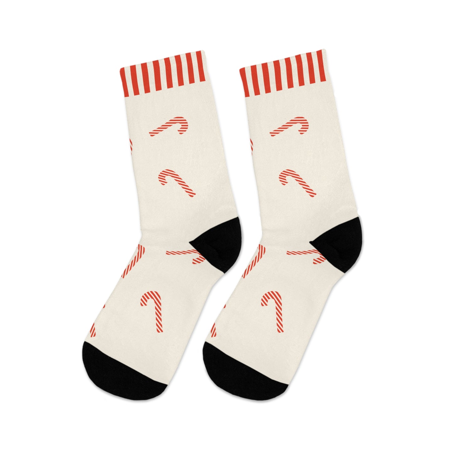 Christmas Candy Cane Festive Socks