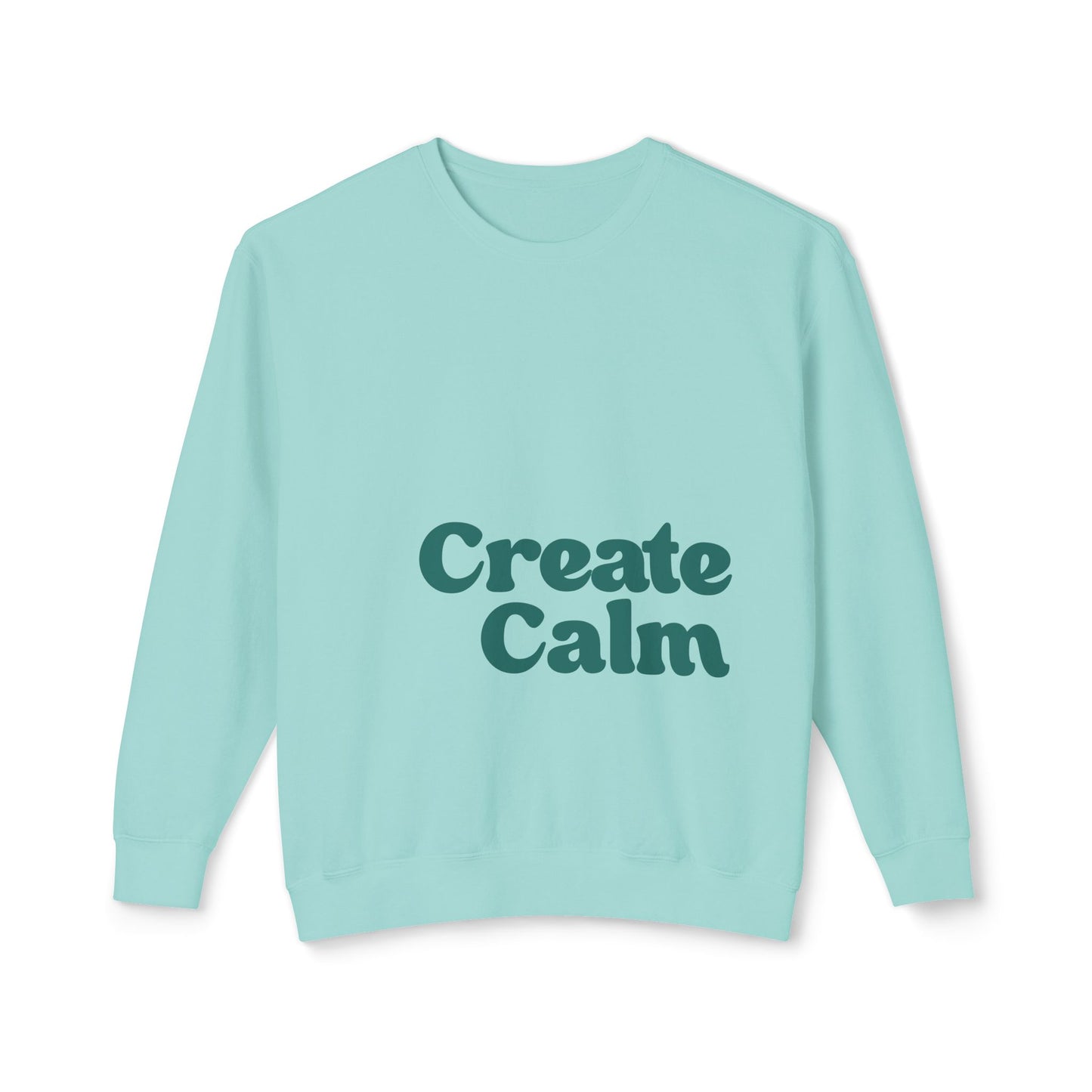 Create Calm 100% Cotton Sweatshirt - Greens