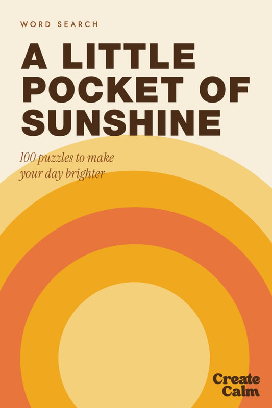 Pretty Pocket Word Search: A Little Pocket of Sunshine - 4x6 Compact Travel Size Puzzle Book