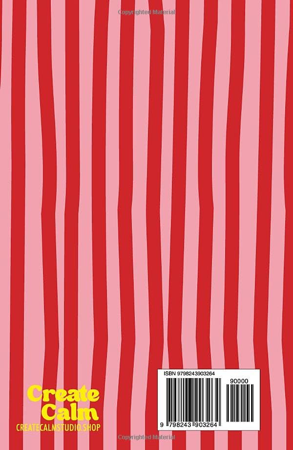 Hand Drawn Red & Pink Aesthetic Sudoku Hardcover Puzzle Book