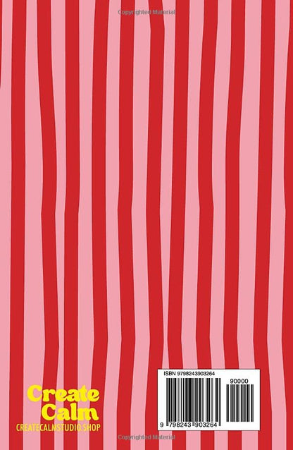 Hand Drawn Red & Pink Aesthetic Sudoku Hardcover Puzzle Book