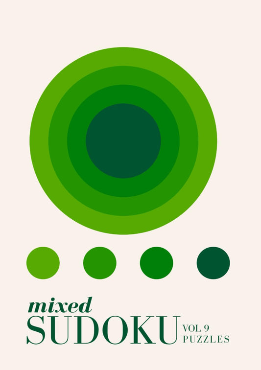 Mixed Sudoku: Travel Size Bauhaus Sudoku Puzzle Book A5 | Stylish. Smart. Travel-Ready.