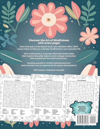 Mindfulness Word Search for Adults for Stress & Anxiety Relief