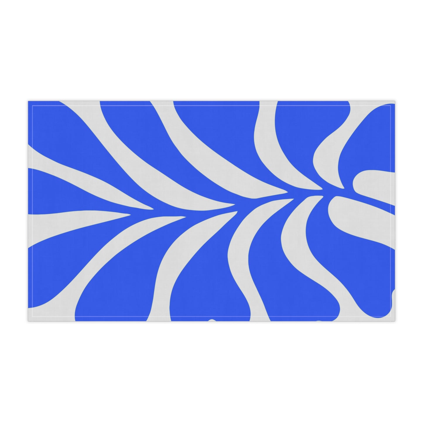 Matisse Inspired Blue Abstract Cotton Tea Towel