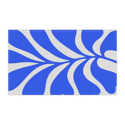 Matisse Inspired Blue Abstract Cotton Tea Towel