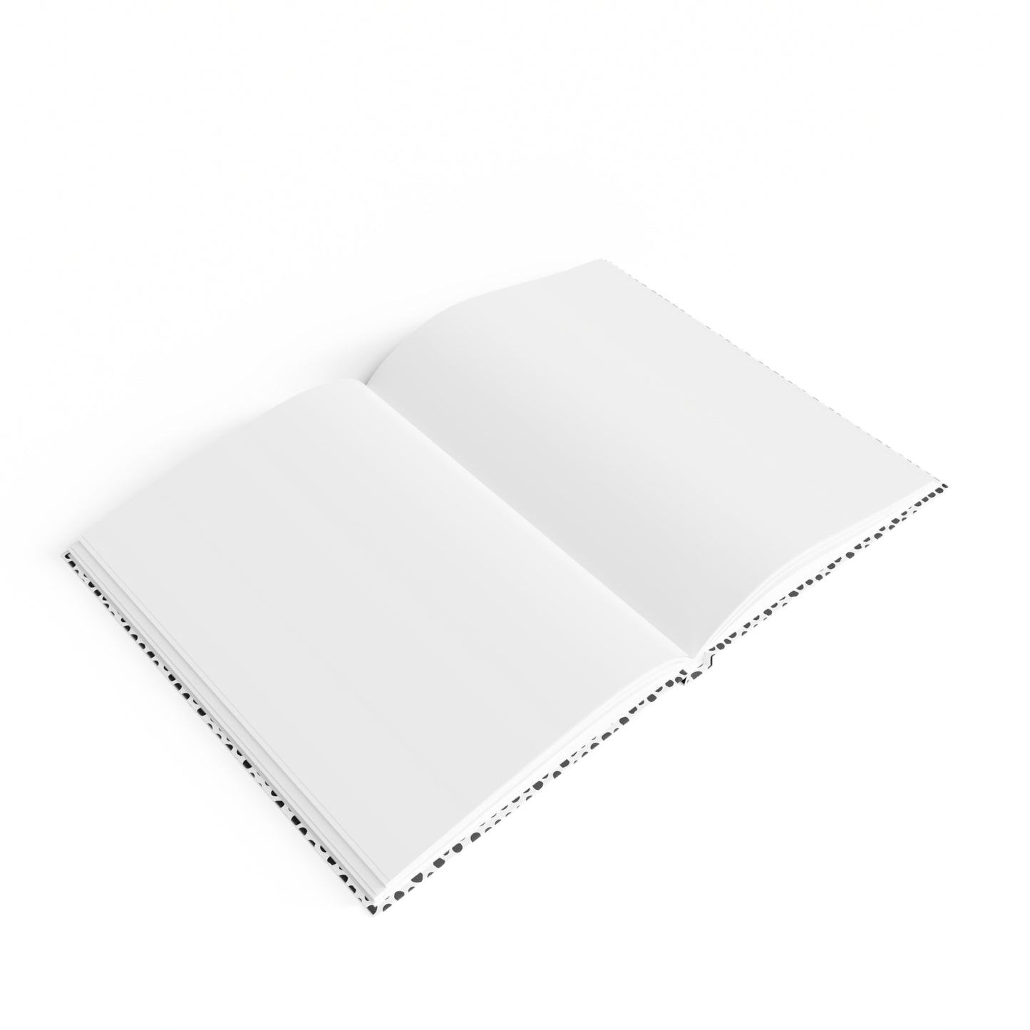Minimal Black & White Dot Blank Notebook Journal