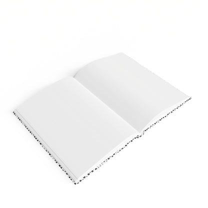 Minimal Black & White Dot Blank Notebook Journal