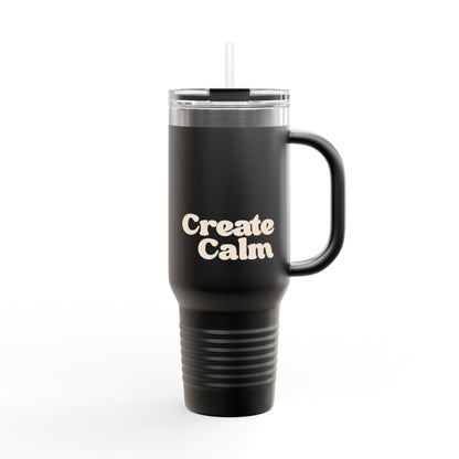 Create Calm Insulated Travel Mug - Large Double Walled Stainless Steel