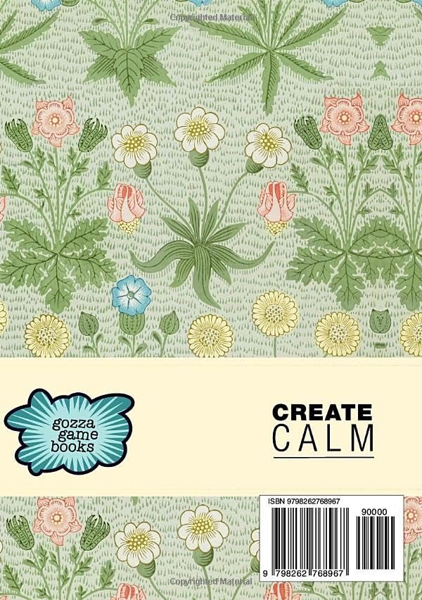 Easy Sudoku Puzzle Book Pretty Floral William Morris