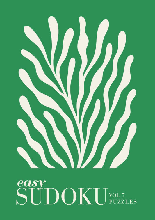 Easy Sudoku: Pretty Travel Size Sudoku Puzzle Book A5 Size