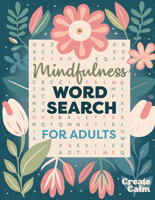 Mindfulness Word Search for Adults for Stress & Anxiety Relief