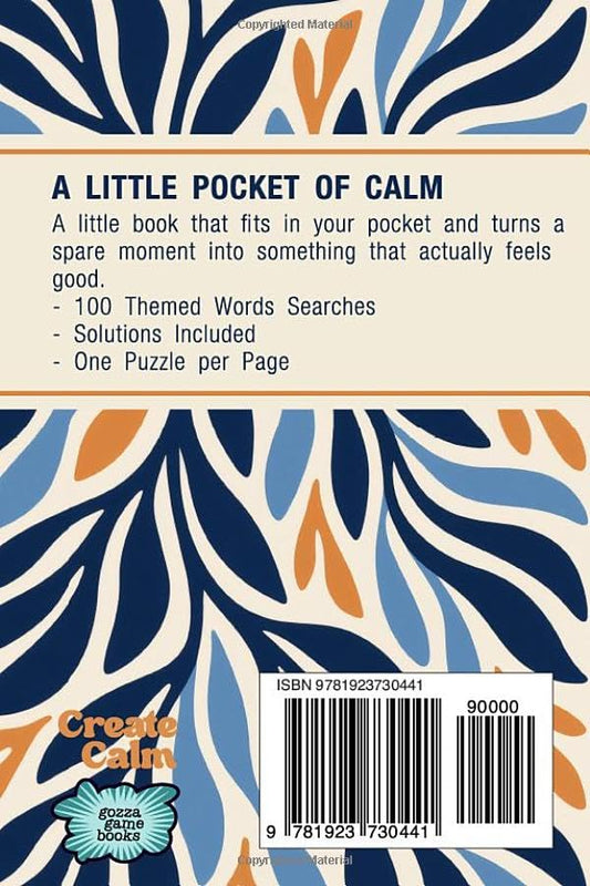 Pretty Pocket Word Search: A Little Pocket of Calm - 4x6 Compact Travel Size Puzzle Book