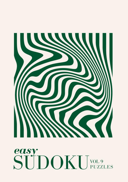 Easy Sudoku: Pretty Bauhaus Sudoku Puzzle Book A5 Size | Calm. Clever. Portable