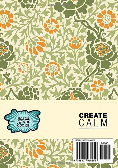 Hard Sudoku Puzzle Book Floral William Morris A5