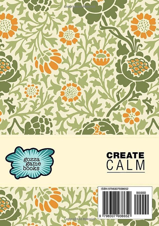 Hard Sudoku Puzzle Book Floral William Morris A5