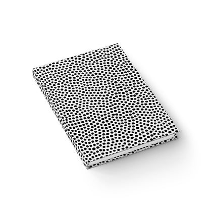 Minimal Black & White Dot Blank Notebook Journal