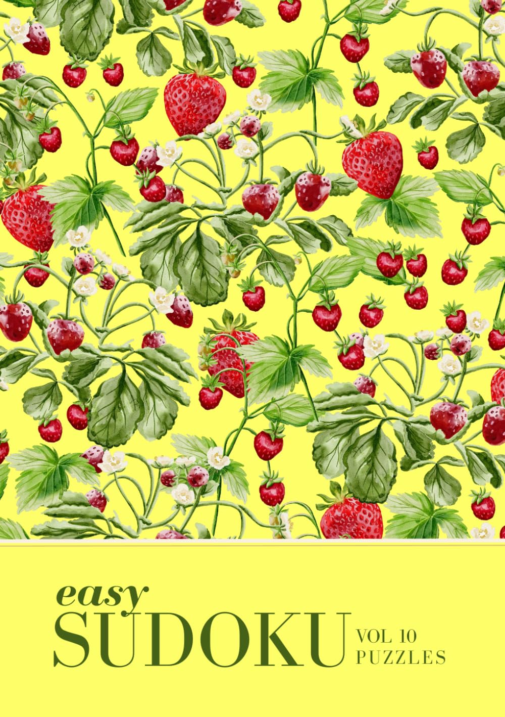 Easy Sudoku Travel Size Vintage Strawberry Sudoku Puzzle Book