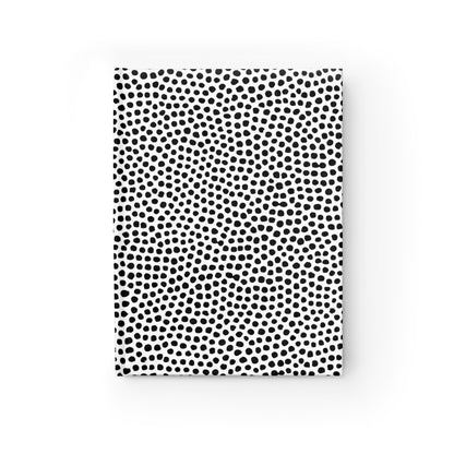 Minimal Black & White Dot Blank Notebook Journal