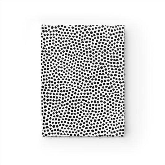 Minimal Black & White Dot Blank Notebook Journal