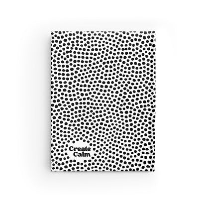 Minimal Black & White Dot Blank Notebook Journal