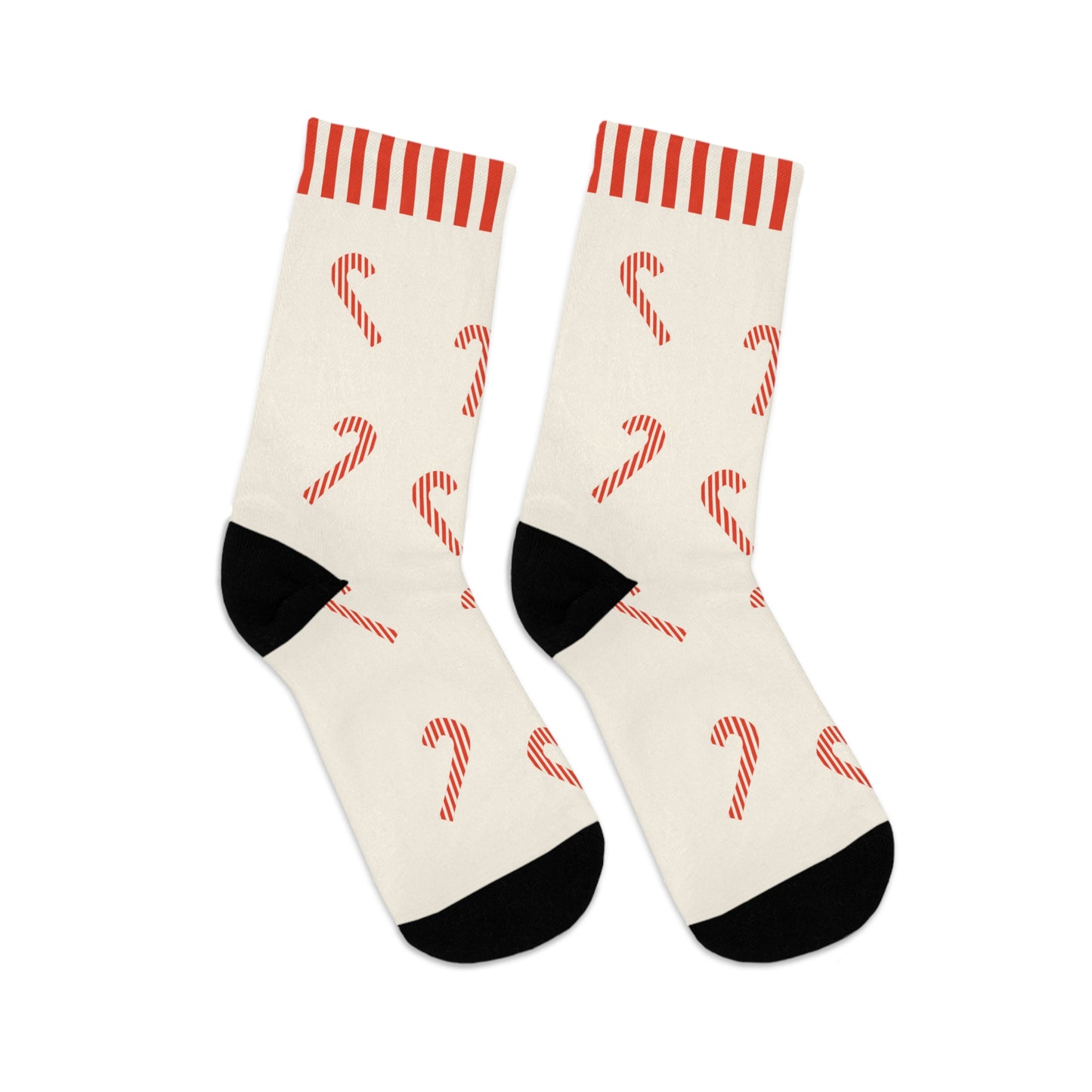 Christmas Candy Cane Festive Socks