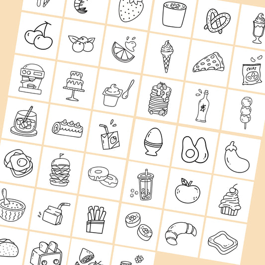 Food & Drink Printable Coloring Pages